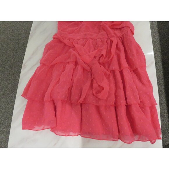 Showpo Pink One-Shoulder Ruffle Dress - Picture 4 of 13